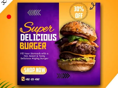 Burger Advert branding design graphic design illustration typography