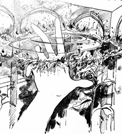 The Ring black and white illustration black and white style book illustration children book illustrator illustration ink painting traditional art