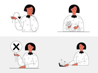 Grazia - Free Minimal Illustrations #1 design dorik graphic design illustration ui vector