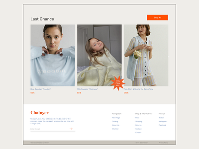 Design for Fashion Store clothes shop color dailyui design dribbblers fashion shop fashion store interface landing page typography ui uidesign uiux user interface web design webdesigner website