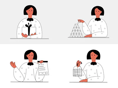 Grazia - Free Minimal Illustrations #2 design dorik graphic design illustration ui vector