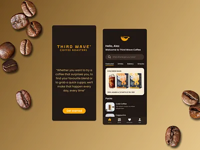 Third Wave Coffee India UI/UX app design app appdesign cafe cafe app design coffee coffee design product design ui uiuxdesign ux