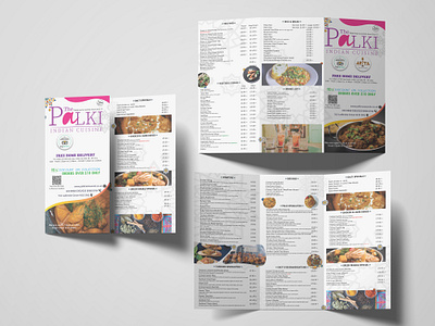 Palki Indian Restaurant Food Menu Design artwork branding business design creative design digital design food menu food menu design freelancer graphic design graphics designer illustration menu design restaurant business restaurant menu