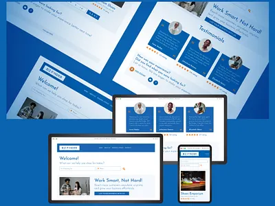 Small Business Finder Responsive Website UX Design