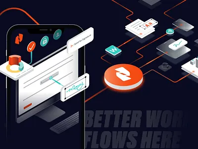 Nitro Illustration System illustration isometric saas isometric saas saas