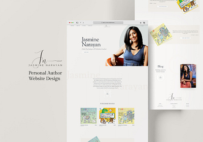 Jasmine Narayan - Author Website Design author author brand design author website book publishing branding design graphic design logo ui ux wordpress wordpress author design writer