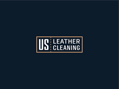 US Leather Cleaning brand design dry cleaning logo leather leather brand leather branding leather care leather care logo leather cleaning leather cleaning logo leather design leather logo leather wordmark logo logo design wordmark