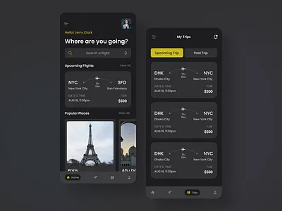 Flight Booking App UI/UX dashboard design designinspiration flightbookingapp graphic design mobile app mobile app ui ui uidesign uidesigns uiux userinterface design web webdesign