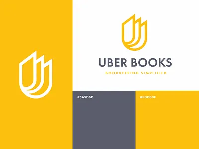 Uber Books Logo Design branding design graphic design logo