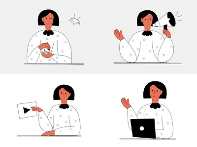Grazia - Free Minimal Illustrations #6 design dorik graphic design illustration ui vector