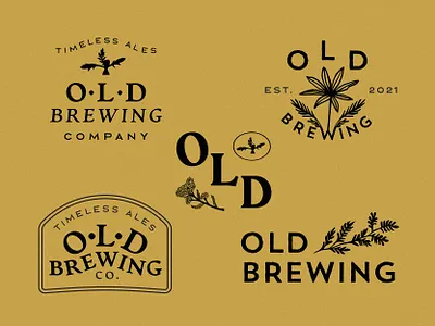 Old Brewing Co. Logo Exploration ancient beer beer logo california design flash gruit logo logo design logos old old school vintage wordmark