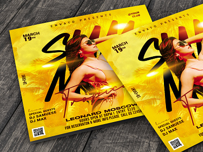 Night Club Flyer 3d animation branding graphic design logo motion graphics ui