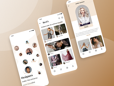 BevZA Fashion store branding graphic design ui