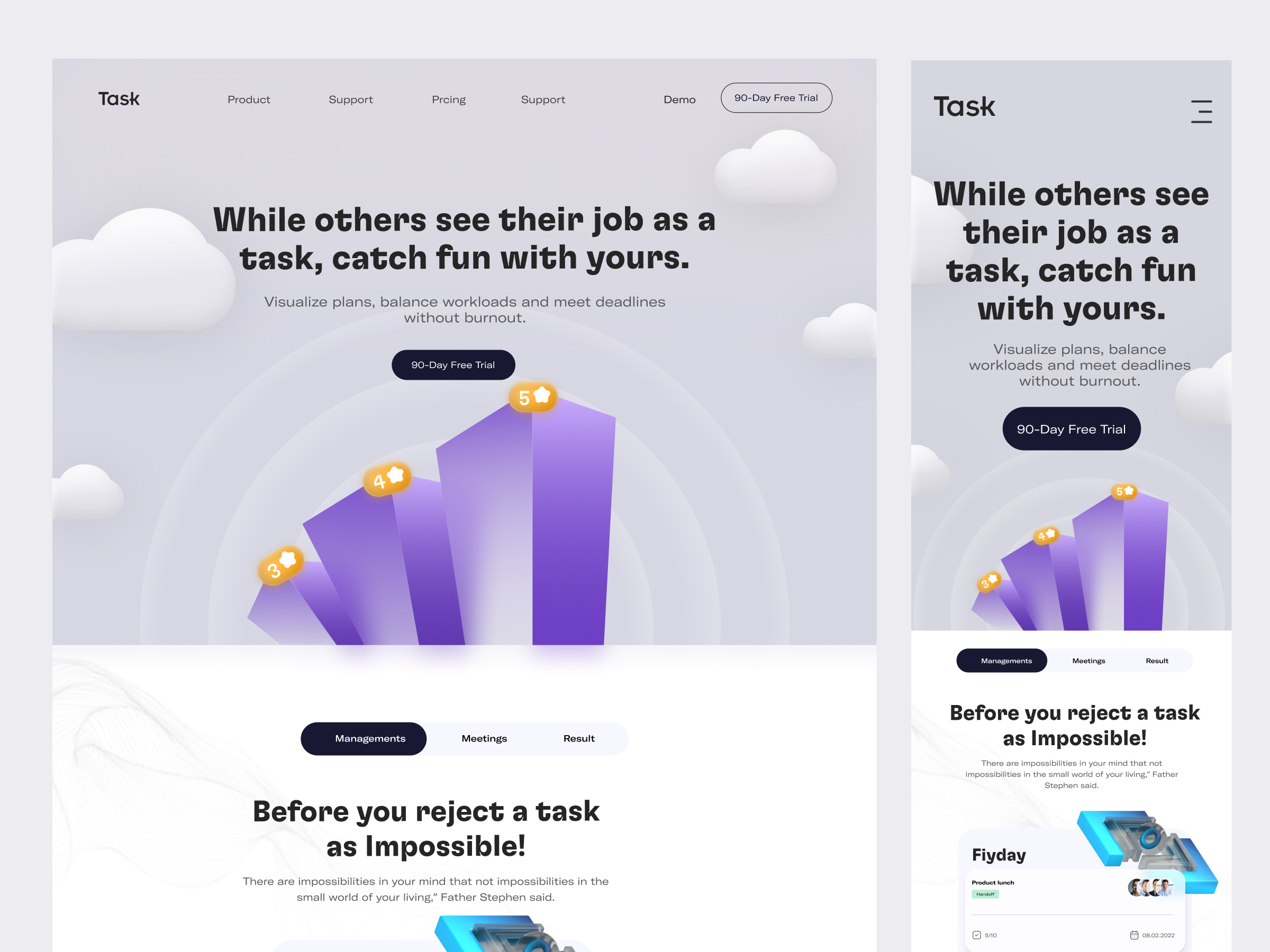 Example of High Converting Saa S Landing Page Design