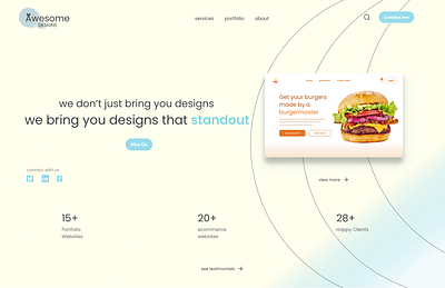 Awesome Designs Landing page animals app cats design food graphic design landing logo typography ui ux web design women