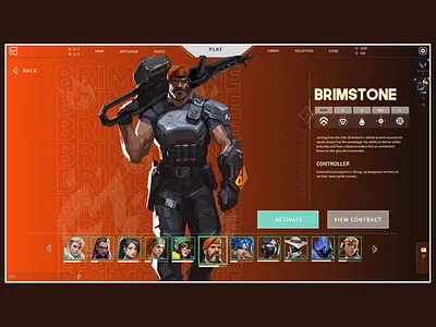Valorant UI re-design figma graphic design prototype ui ui design uiux uiux design ux