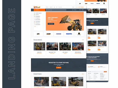 Rhino Landing Page design landing page ui ux website design