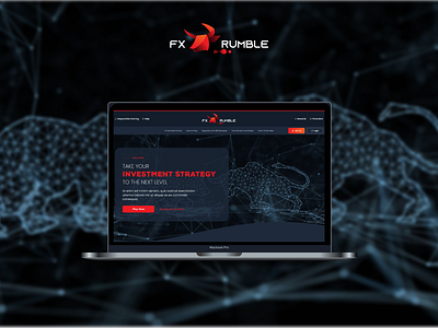 FX Rumble Website Landing Page design landing page ui ux website website design