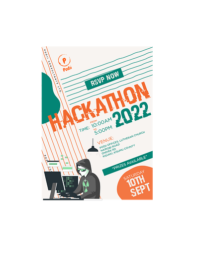 hackathon poster graphic design