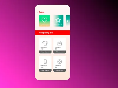 Fashion Store - Mobile Design branding graphic design logo typography ux vector