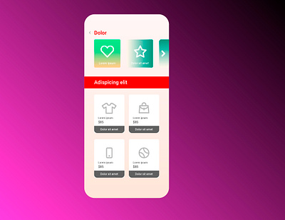 Fashion Store - Mobile Design branding graphic design logo typography ux vector