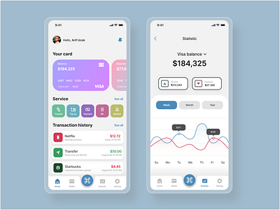 Dompetku (MyWallet) financial management app ui wallet app