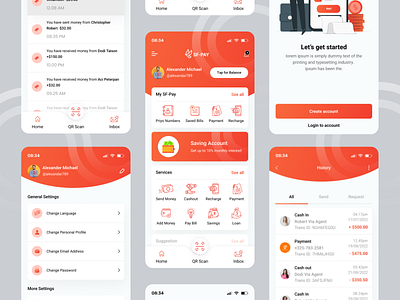 SF- Fintech Mobile App app app design bank card banking dashboard finance finance app finances financial financial app fintech fintech app investments money management payment trading transactions ui website website design