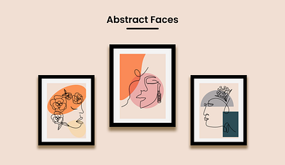 Abstract Face Art abstract art graphic design illustration