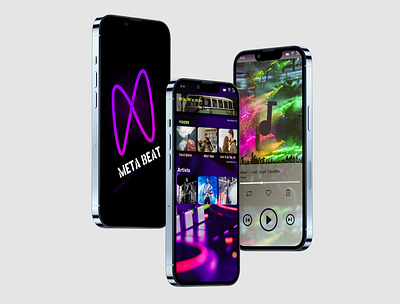 Improved mockup with loading screen and logo design graphic design mockup music player ui