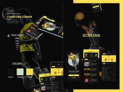 LIVESCORE CORNER app design design mobiel app mobile app design mobile ui mobile ui design sports app design ui ui design uiux uiux design user interface user interface design userinterface visual design