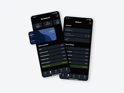 Mobile app for Internet & TV provider dark mode ui internet provider mobile app tv provider ui user interface