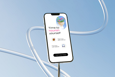 Mental health app concept and 3D illustrations 3d 3d illustration app design healthcare illustration mental health render ui ux