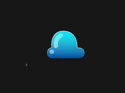 Rain Icon 2d animation bones cloud design icon rain vector weather