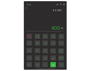 Calculator App basic calculation calculation history calculator app dark mode graphic design scientific calculation simple ui unit converter