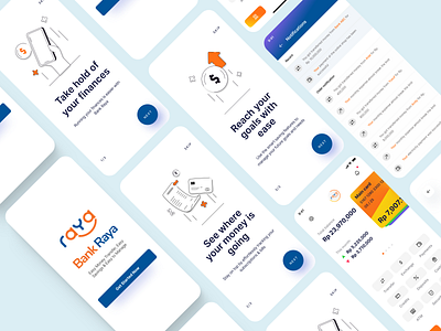 Bank Raya UI Challenge android animation bank bank app bank raya bri design figma illustration indonesia mobile onboarding prototyping raya ui ui design ui ux ux ux design vector