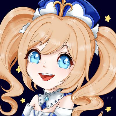 Barbara from Genshin Impact anime barbara clip studio paint cute fanart fanart kawaii genshin impact genshin impact fanart graphic design