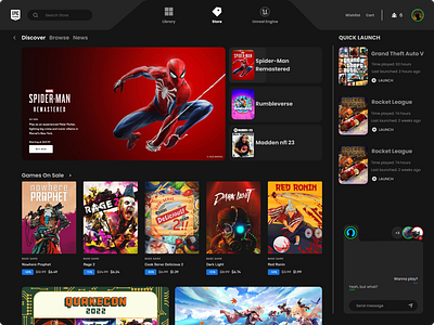 EGS - Redesign app app design design figma iuux ui ui design user interface