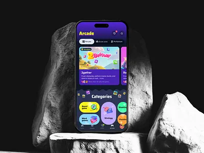 Wyb App - Arcade Screens animation app motion graphics productdesign prototype socialmedia ui ux