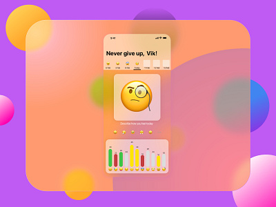 Glassmorphism for sketch challenge app design design emotions glassmorphism ios sketch tracker ui