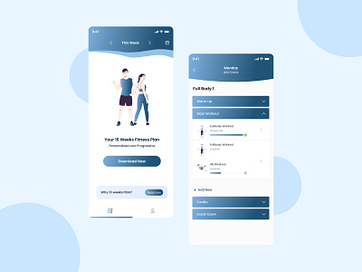 Fitness Mobile App UI Design ( Light Mode ) app design design figma fitness app fitness app uxui mockup mockup design prototype research typography ui ui dashboard ui design ux ux design