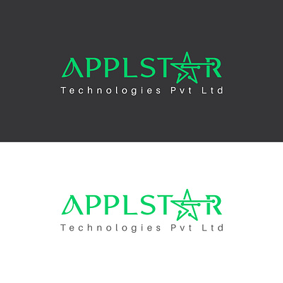 APPLSTAR logo concept branding business card design graphic design illustration logo typography ui ux vector