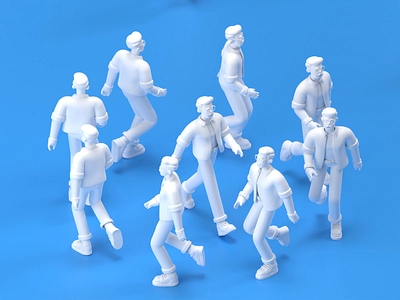 The Walking Man: An Unexpected Journey 3d animation blender blender3d design loop walk cycle