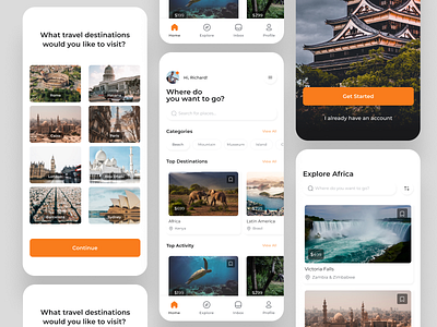 Travel Mobile App app appdesign design designer graphic design mobileapp mobileappdesign travelapp ui uidesign uidesigner uiuxdesign userexperience userinterface ux uxdesign uxdesigner web webdesign