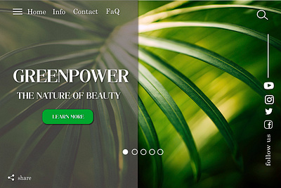 Eco Landing Page branding design eco landing page landing landing page ui web design