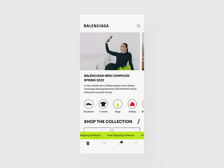 væv pilot fjerkræ Balenciaga Mobile App Design Concept by Dmitry Lauretsky for Ronas IT |  UI/UX Team on Dribbble