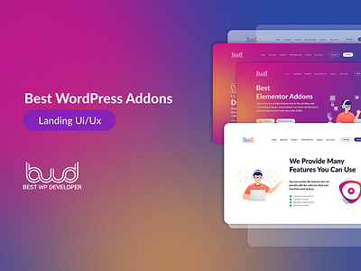 Best WordPress Addons | Web Site UI Design 3d animation branding graphic design logo motion graphics ui