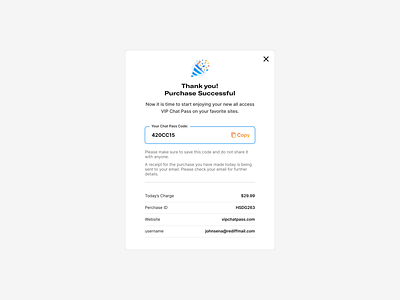 Checkout Successful Modal | Components atomicdesign branding design graphic design typography ui ux