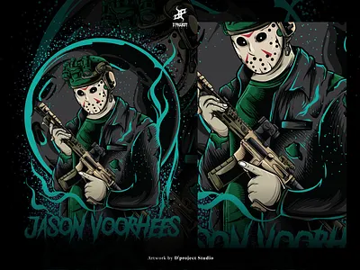Jason Voorhees - t-shirt illustration album cover clothing clothing brand cover album dark dark art dark illustration halloween halloween design illustration illustrator jason voorhees merch merchandise poster poster art t shirt design t shirt illustration t shirt merch t shirt merchandise
