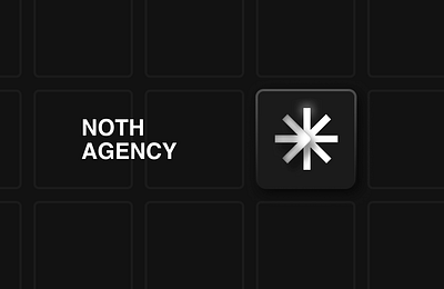 Noth Branding black branding dark mode design graphic design illustration logo logo inspiration neumorphism vector white
