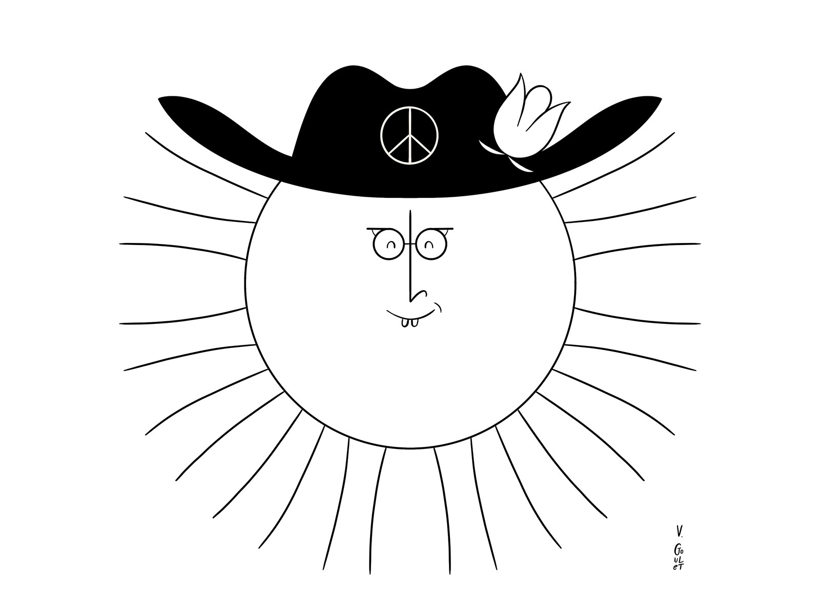 Example of Spot Illustration - Sun